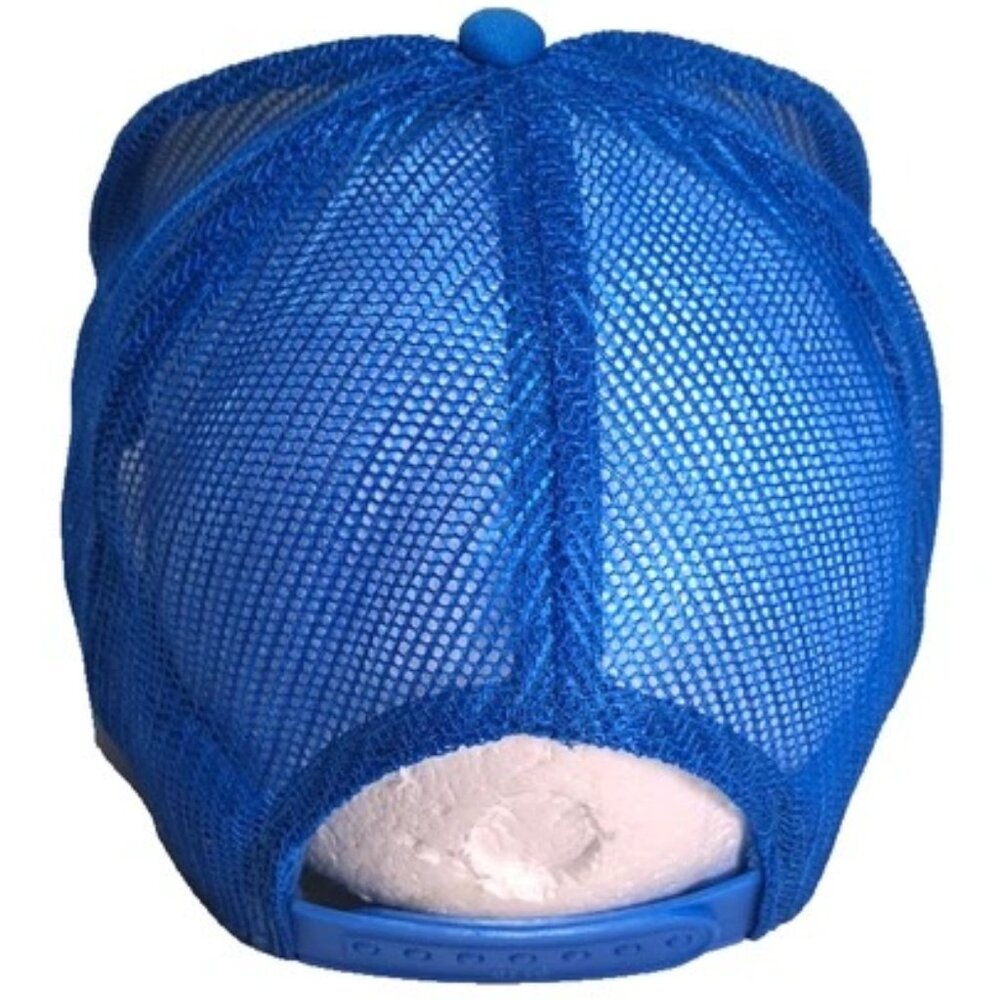 Otto Cap CW Snapback Adjustable Trucker Hat White/Blue Unisex Foam Crown Rope - Picture 4 of 9